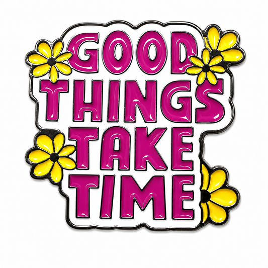 Good Things Take Time - Metal Phone Charm Sticker / Aesthetic Phone Accessories