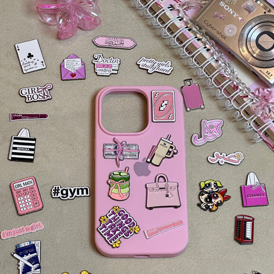 Good Things Take Time - Metal Phone Charm Sticker / Aesthetic Phone Accessories