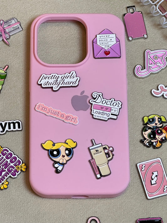 Doctor Loading - Metal Phone Charm Sticker / Aesthetic Phone Accessories