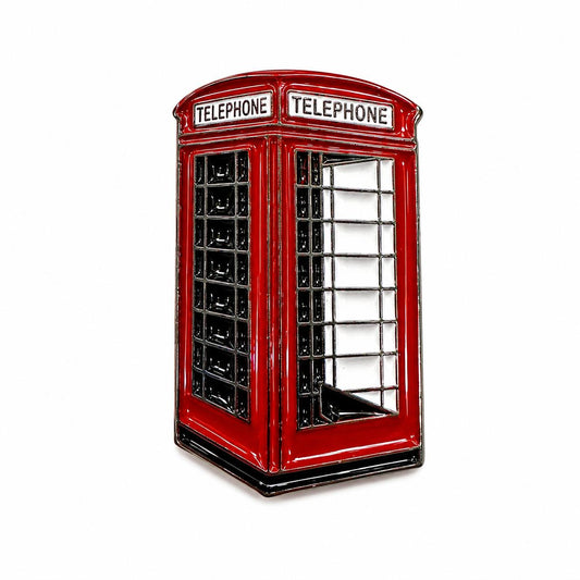 London Phone Booth - Metal Phone Charm Sticker / Aesthetic Phone Accessories