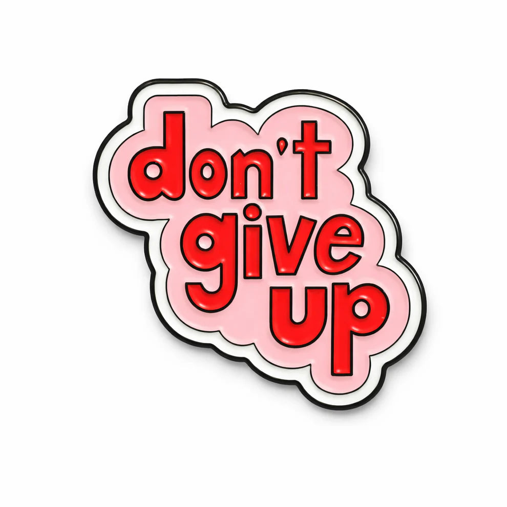 Don't Give Up - Metal Phone Charm Sticker / Aesthetic Phone Accessories