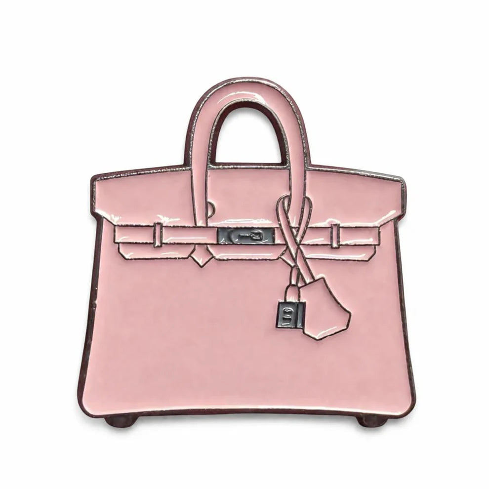 Hermès Birkin Pink Bag - Metal Phone Charm Sticker / Aesthetic Phone Accessories