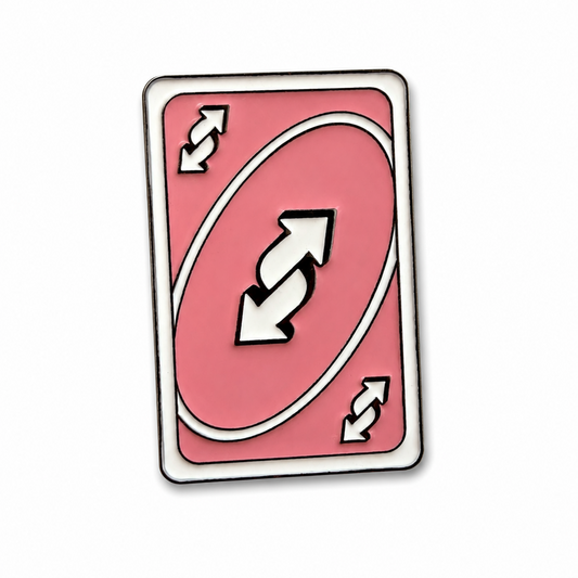 Pink Reverse Card - Metal Phone Charm Sticker / Aesthetic Phone Accessories