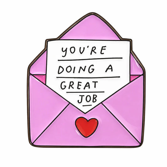 You're Doing a Great Job - Metal Phone Charm Sticker / Aesthetic Phone Accessories